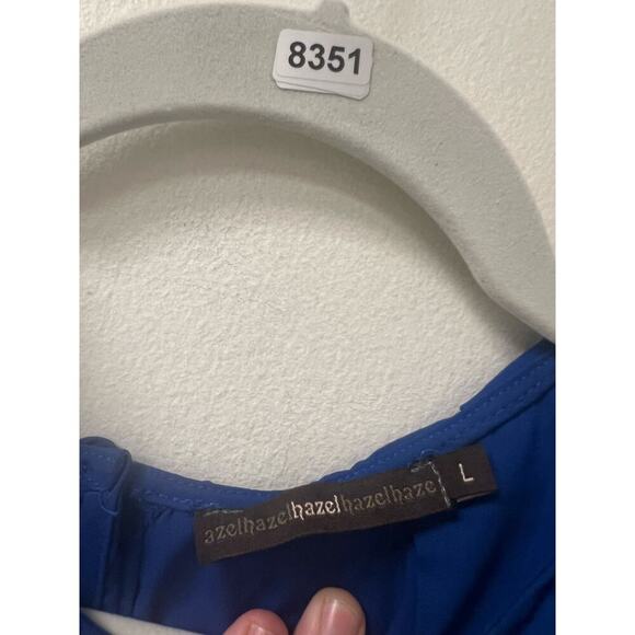 Azelhazel Blue Long Sleeve Blouse Size Large - Picture 3 of 3